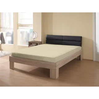 Spannbettlaken KUM "Frottee-Stretch Spannbetttuch", beige (natur), L:200cm, Frottee, Obermaterial: 80% Baumwolle, 20% Polyester, Bettlaken, Spannbettlaken, bis ca. 30 cm Matratzenhöhe