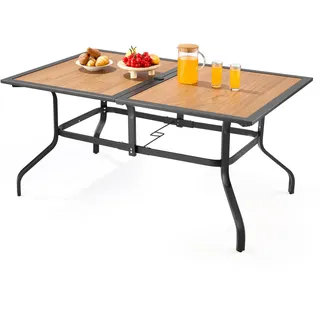 Vevor Gartentisch 150,5 x 96 x 72,5 cm verzinkt/pulverbeschichtet