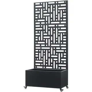 casa.pro Bernalda 82 x 190 x 38 cm Schwarz