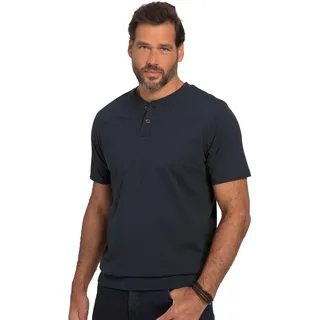 JP 1880, Herren, Große Größen, Henley, Bauchfit, Halbarm, Rundhals