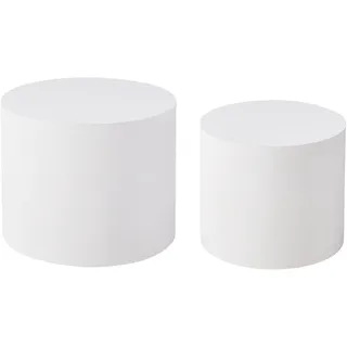 Beliani Couchtisch 2er Set Weiß Manti