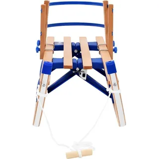 vidaXL Klappschlitten mit Rückenlehne Holz 119 cm - Beige