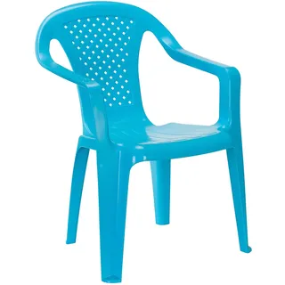 Pro Garden Stuhl, Harz Polypropylen Kunststoff, blau, Regular