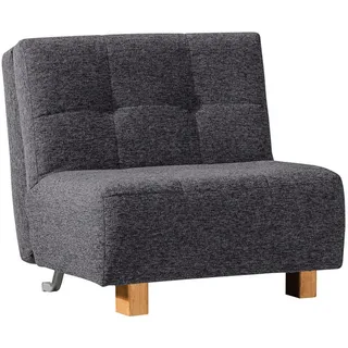 Novel Schlafsessel , Grau , Textil , Eiche , Uni , 85x92x102 cm , Fußauswahl, Stoffauswahl, Liegefunktion , Wohnzimmer, Sofas & Couches, Schlafsofas, Schlafsessel