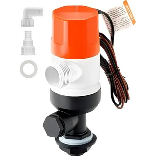 Hochleistung Livewell Pumpe 1100GPH - 2 Einlässe - Süß- und Salzwasser Bootbelüftungspumpe - Marine Ölfreie Belüftungspumpe