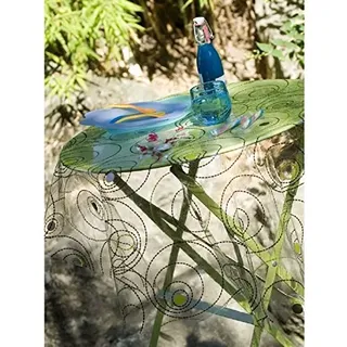 Kunststoff-Tischdecke 140 x 250 cm Circle transparent