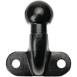 IWH Anhängerkupplungskugel, Kugelkopf Ø50mm, rechtwinklig, schwarz