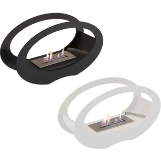 Kratki ovaler freistehender Biokamin / Tischkamin Echo | mit Farbwahl