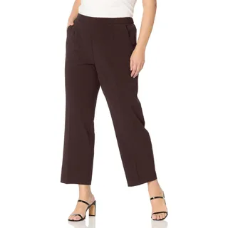 Briggs New York Damen Pull on Dress Pant (Regular Short & Tall Length) Klassische Hose, Braun, 48