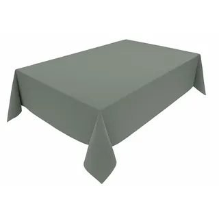 Hochwertige Tischdecke aus Minimate Gewebe. Modern, glatt, breiter Saum, bügelfrei, strapazierfähig, waschbar, trocknergeeignet. Küche und Wohnzimmer. Größe und Farbe wählbar. (Grau, 140 x 350)