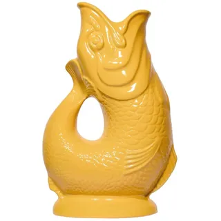 Gluckigluck Karaffe mit „Gluck-Gluck“-Geräusch 27,5/17/9,5 cm , Gelb , Keramik , Tiere , 1.2 L , Organisch , handgemacht , Geschirr, Kannen & Karaffen, Wasserkaraffen & Krüge