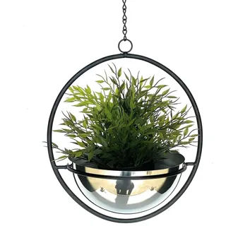 DanDiBo Ambiente Blumenampel 53 x 10 x 20 cm Silber