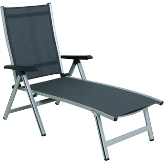 MWH Elements Gartenliege Aluminium/Textilene klappbar