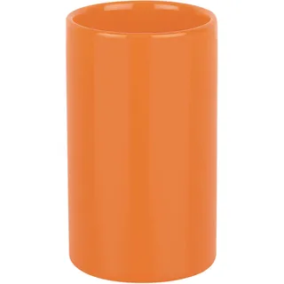 Spirella Zahnputzbecher Keramik Orange