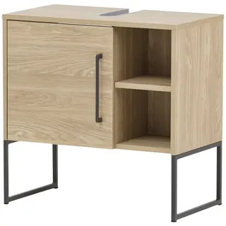 Schildmeyer Waschbeckenunterschrank Limone 60,4 x 59,5 x 33 cm Braun
