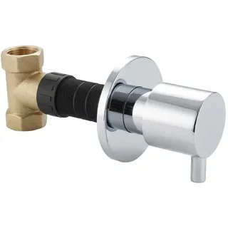 BELVIT Unterputz-Ventil für Taharet/Bidet WC Unterputz Wandarmatur 1/2 Zoll - Silber