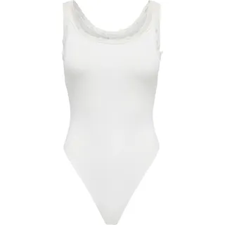 ONLY Body "ONLVINI S/L LACE BODYSUIT RS JRS" Baumwollmischung, Spitze, cloud dancer