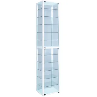VCM Vitrine 50 x 38 x 227 cm Weiß