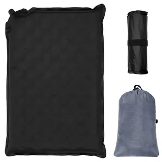 AUYAO Aufblasbares Sitzkissen Faltbar Outdoor Camping Kissen Sitzkissen mit Tragetasche Ultraleicht wasserdichte Sitzunterlage Schnell Aufblasbar Selbstaufblasend für Wandern Picknick Stadion Grau-C