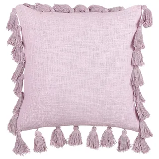 Beliani Dekokissen Lynchis 45 x 45 cm Rosa