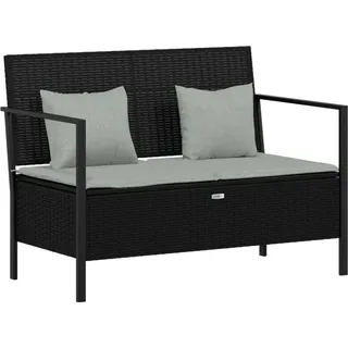 vidaXL Gartenbank 100 x 102 x 83 cm Schwarz