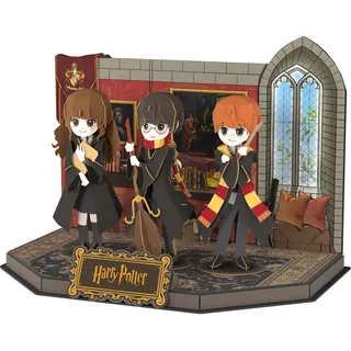 EXPLORA - Harry, Ron und Hermine, Gryffindor Gemeinschaftsraum - Offizielle Harry Potter Lizenz - 3D Puzzles - 540315-127 Teile - Kein Kleber oder Schere - Geschenk - Modell - Ab 8 Jahren