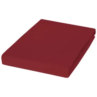 Topper-Spannbetttuch 5001 Jersey 90 x 200 - 100 x 220 cm granat
