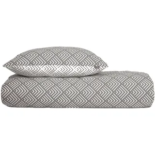 SCHIESSER Mabel | Renforcé | 2-teilig | 135 x 200 cm | Grau