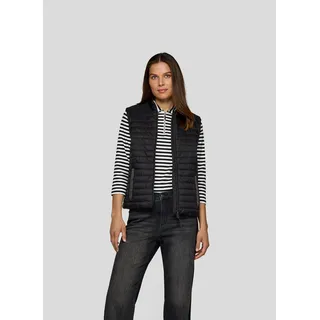 Steppweste RABE, Damen, Gr. 38, schwarz, Steppware, Obermaterial: 100% Polyamid, Strukturmuster, regular fit taillenbedeckt, Westen Steppweste, mit Taschen