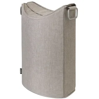 BLOMUS -FRISCO LOUNGE- Wäschekorb 65 l Rechteckig Aluminium, Faser Beige