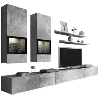 OTTO home Wohnwand "Baros" Set, 6 Stk. tlg., beton, optik