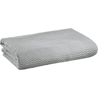 Erwin Müller Sommerdecke, Baumwolldecke Silber Größe 100x150 cm - luftig-leicht, weiche Qualität, sehr angenehm - 100% Baumwolle