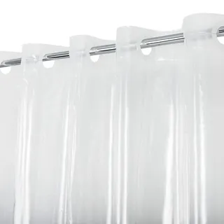 ABLUEN PEVA-Duschvorhang ohne Haken – 8G strapazierfähiger, transparenter Badezimmer-Duschvorhang, Keine Haken erforderlich, wasserdichter Kunststoff und PVC-frei, Standardgröße 71 x 74, transparent