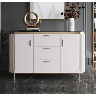 Sideboard Kommode Anrichte Holz Modern Weiß Wohnzimmer Kommoden Neu - Weiß