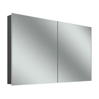 Schneider STYLE TW LED-Lichtspiegelschrank, 2 Türen, 141,5x71,5x12cm, 194.140.02.41, Ausführung: EU-Norm/Korpus schwarz matt, Rückwand verspiegelt