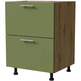 Feldmann-Küchen Unterschrank Brerra 60 x 50 x 82 cm Grün