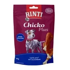 80 g Ciocănele de rață Chicko Plus RINTI Snackuri pentru câini