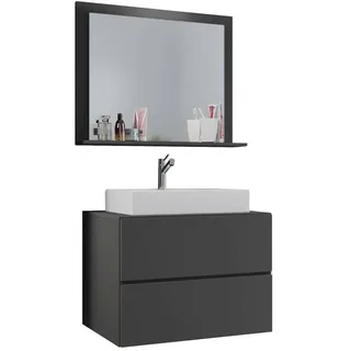 VCM my bath Badmöbel-Set Lendas M 915202 anthrazit 61,0 x 52,0 x 134,0 cm