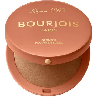 Bourjois Maxi-Box, rund, Sonnenpulver, 002, Medium, sanftes mattes Finish, vegane Formel, leicht zu verwischen, für einen sunkissed Effekt und eine präzise Kontur, langanhaltender Halt.