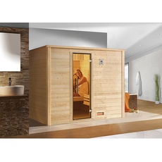 Bild von Sauna »Bergen 3«, ohne Ofen, beige