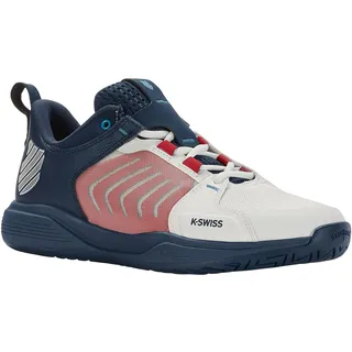 K-Swiss Ultrashot Team Tennis Shoe, Blanc De Blanc Blue Opal Lollipop, 42 EU