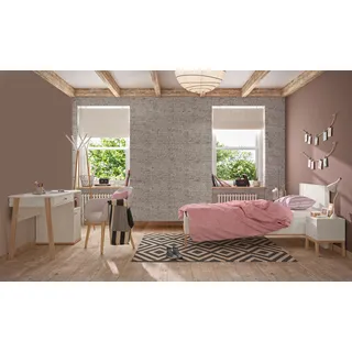 Gami Jugendzimmer-Set »Alika«, (Set, 3 tlg., Bett, Nachttisch, Schreibtisch), braun