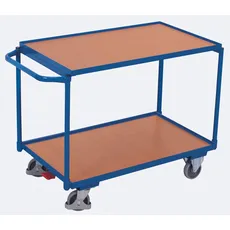 Bild Tischwagen Stahl pulverbeschichtet Traglast (max.): 250kg, Enzianblau (RAL 5010)