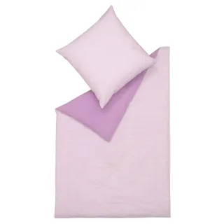 ESPRIT home Nano-Seersucker Bettwäsche-Garnitur Caja Größe 155x220 + 80x80 cm Farbe lila -077 - Violett