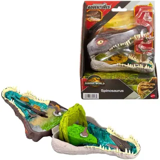 Mattel Spielfigur "Jurassic World, Rebirth, Micro Compact Spinosaurus" mit interaktiven Funktionen, bunt