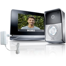 Somfy 2401446 - V500 Video-Türsprechanlage RTS mit 7-Zoll-Touchscreen Display | Nachtsicht & Weitwinkelkamera | 16 GB Bildspeicher | Live-Übertragung für eine optimale Zugangskontrolle