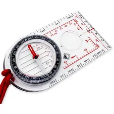Sun Company ProMap Kompass – Ultraleichter Grundplatten-Kompass mit Deklinationsskala – Genaue Orientierung Bodenplatte Kompass für Wandern, Rucksackreisen, Camping und Survival-Navigation