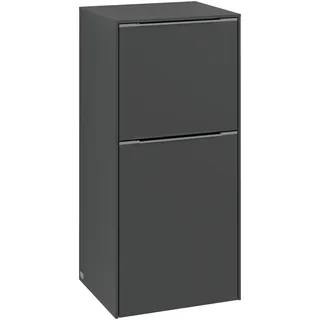 Villeroy & Boch Subway 3.0 Seitenschrank, 1 Auszug und eine Tür Anschlag links, 400x860x362mm, C59400VE, Farbe: Front/Korpus: Brilliant White, Griff: Aluminium glänzend