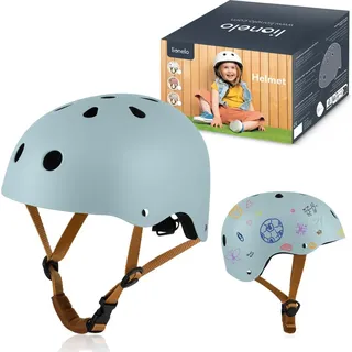 lionelo Helmet Schutzhelm für Kinder, verstellbar 50-56 cm, Kinnschutz, Intertek zertifizierter Helm für Mädchen und Jungen, Größe S