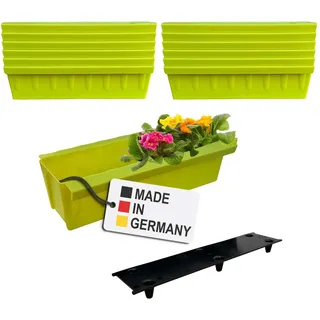 Paletten Blumenkasten 12x Hellgrün Einsatz zum an- & Einhängen Pflanzkasten